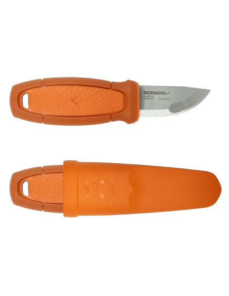 Cuchillo Eldris naranja quemada con kit de fuego Morakniv 13502