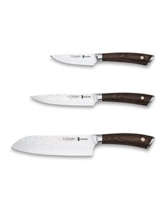 SET 3 CUCHILLOS FORJADOS SAKURA 3Claveles 1026