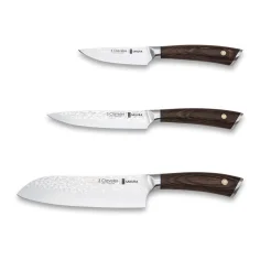 SET 3 CUCHILLOS FORJADOS SAKURA 3Claveles 1026