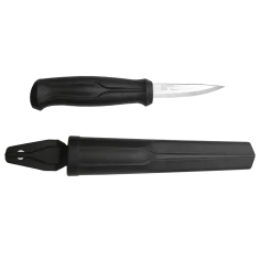 Cuchillo Talla de madera Basic, negro Acero inoxidable Morakniv 12658
