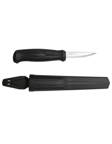 Cuchillo Talla de madera Basic, negro Acero inoxidable  Morakniv 12658