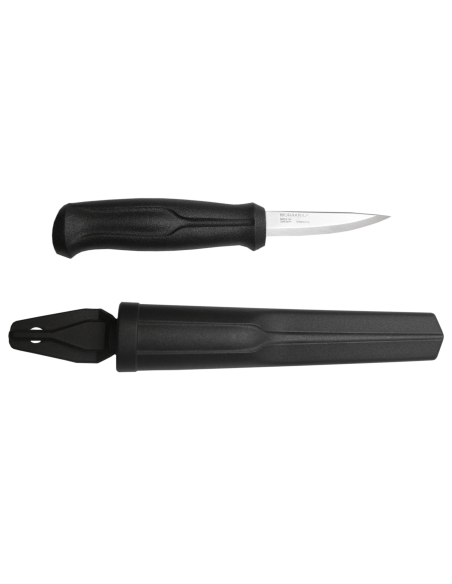 Cuchillo Talla de madera Basic, negro Acero inoxidable  Morakniv 12658