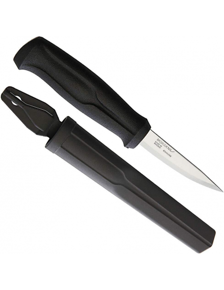Cuchillo Talla de madera Basic, negro Acero inoxidable  Morakniv 12658