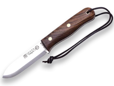 Cuchillo Bushcraft Joker BS9 Trampero Scandi mango Nogal CN124