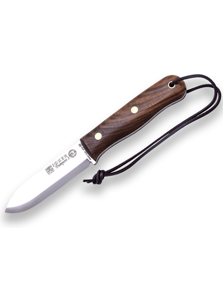 Cuchillo Bushcraft Joker BS9 Trampero Scandi mango Nogal CN124