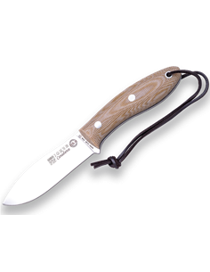 CUCHILLO CANADIENSE PUÑO MICARTA BEIGE C/PEDERNAL HOJA 10.5 CM (CM114-1) 2