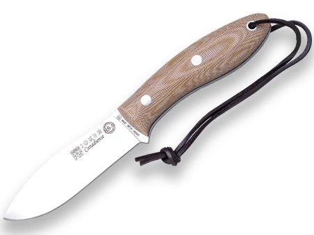 Cuchillo de Bushcraft y Supervivencia Joker BS9 Canadiense Micarta Beige