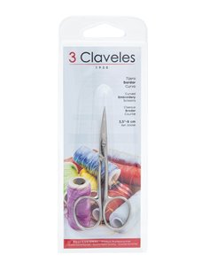 Tijera Bordar Curva 3 Claveles 3,5 pulgadas 00056 2