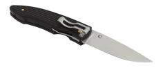 Navaja Fallkniven PCx CoSLam • NEGRO • Grilon • Herrajes baño ORO 24K • CLIP 2