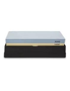 SET PIEDRA AFILADO 1000/3000 CON BASE, DOS GUIAS Y RECTIFICADOR 3C (09428) 2