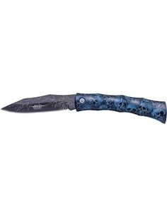 NAVAJA PUÑO ABS HOJA DECORADA 8 CM JKR0628