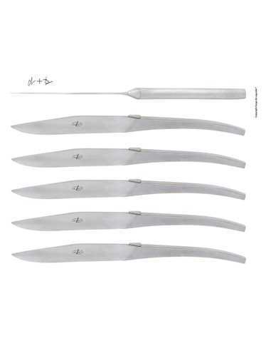 SET 6 CUCHILLOS DE MESA SKEL MONOBLOC