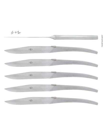 SET 6 CUCHILLOS DE MESA SKEL MONOBLOC
