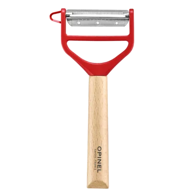 Pelador T-Duo de madera rojo Opinel 002433 