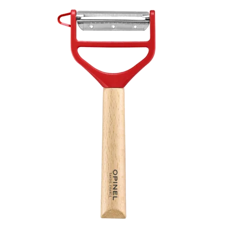 Pelador T-Duo de madera rojo Opinel 002433 