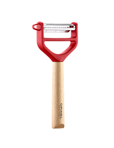 Pelador T-Duo de madera rojo Opinel 002433  2