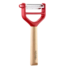 Pelador T-Duo de madera rojo Opinel 002433 2