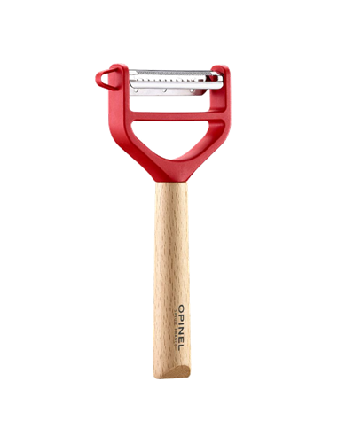 Pelador T-Duo de madera rojo Opinel 002433 