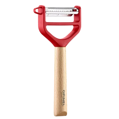 Pelador T-Duo de madera rojo Opinel 002433 