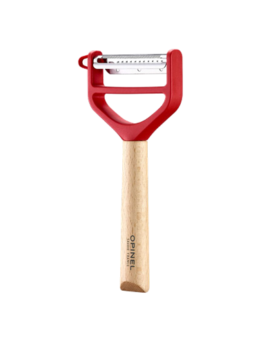 Pelador T-Duo de madera rojo Opinel 002433 