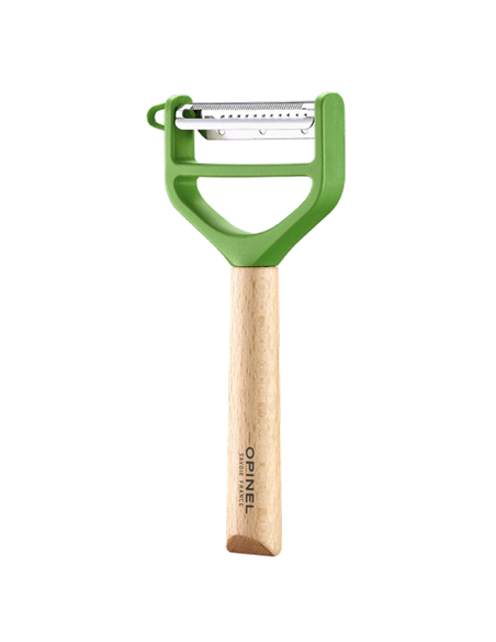 Pelador T-Duo de madera Verde Opinel 002432