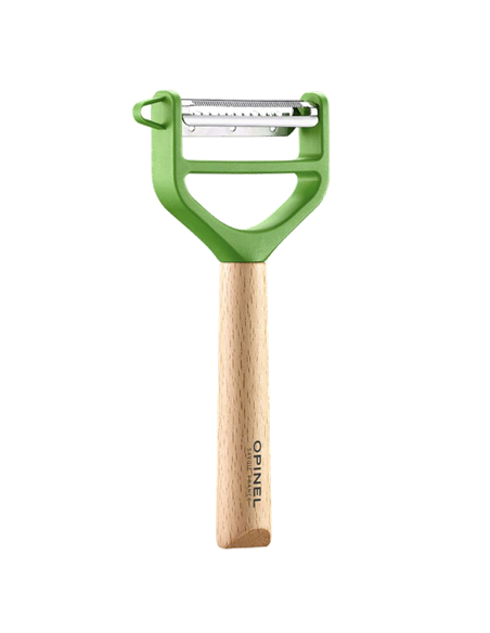Pelador T-Duo de madera Verde Opinel 002432