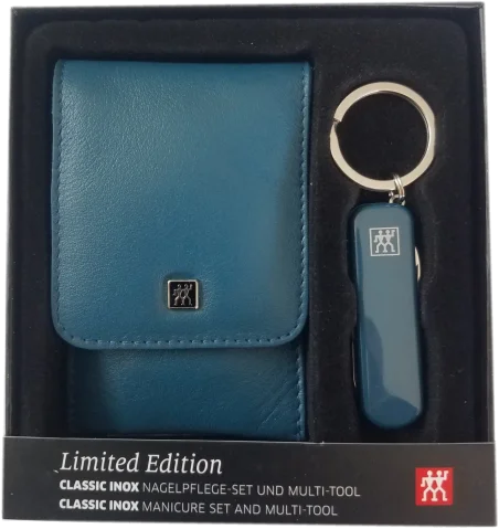 Estuche de bolsillo 4 piezas + multiherramienta/navaja Zwilling Classic Inox 