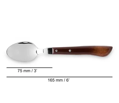 Cuchara Lunch150 mm madera de haya comprimida Arcos 371400