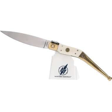 Navaja Albainox Artesania laton. hueso con hoja de 8.2 cm