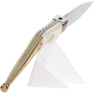 Navaja Albainox Artesania laton. hueso con hoja de 8.2 cm