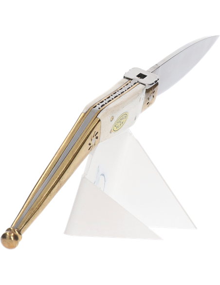 Navaja Albainox Artesania laton. hueso con hoja de 8.2 cm