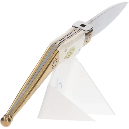 Navaja Albainox Artesania laton. hueso con hoja de 8.2 cm