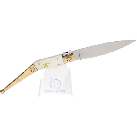 Navaja Albainox Artesania laton. hueso con hoja de 8.2 cm