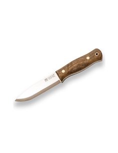 Cuchillo de Bushcraft y Supervivencia Joker Bushlore con mango de Nogal