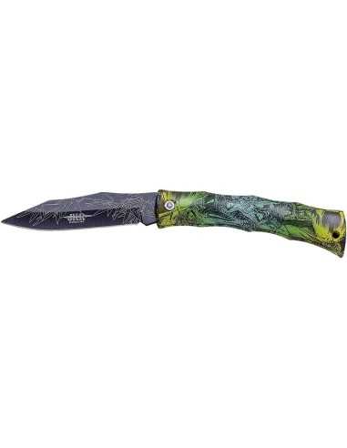 NAVAJA PUÑO ABS HOJA DECORADA 8 CM JKR0625