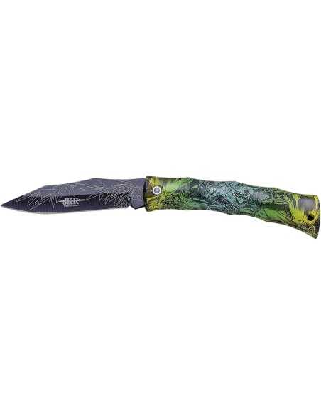 NAVAJA PUÑO ABS HOJA DECORADA 8 CM JKR0625