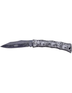 NAVAJA PUÑO ABS HOJA DECORADA 8 CM JKR0627
