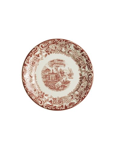 Plato Postre La Cartuja de Sevilla 202 Rosa