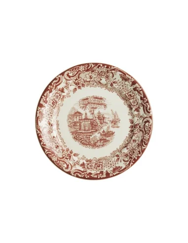 Plato Postre La Cartuja de Sevilla 202 Rosa