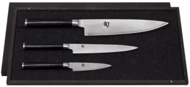Estuche 3 cuchillos (Fileteador / Pelador / Chef) KAI SHUN DMS-300