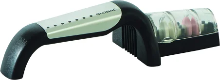 Afilador Agua, Mango Acero & Puntos Negros Global G-91/SB