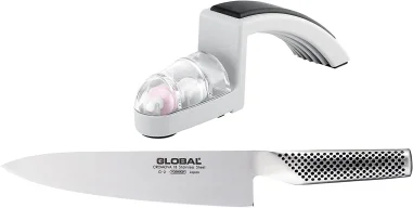 Set 2 piezas (G-2 y Afilador Minosharp 220/GB) GLOBAL G-2220GB 