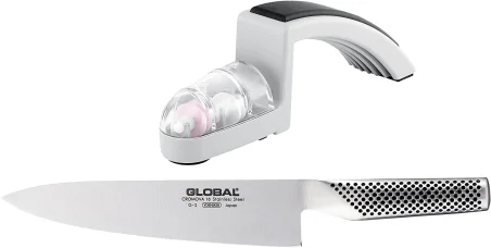 Set 2 piezas (G-2 y Afilador Minosharp 220/GB) GLOBAL G-2220GB 