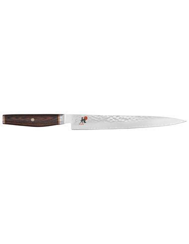 Cuchillo Japonés MIYABI 6000 MCT Sujihiki 24 cm, Madera de Pakka