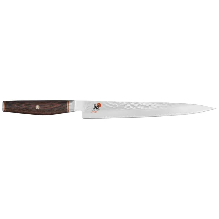 Cuchillo Japonés MIYABI 6000 MCT Sujihiki 24 cm, Madera de Pakka