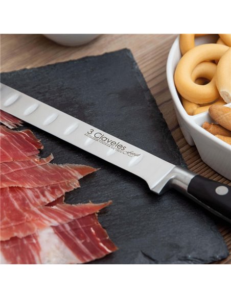Cuchillo Jamonero-Salmón 30 cm  Forgé 3 Claveles 01569
