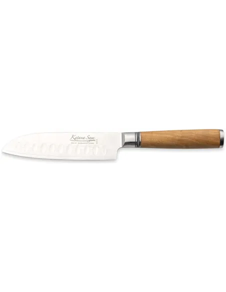 Cuchillo Santoku 12 cm Katana Saya Olivo KSO-01