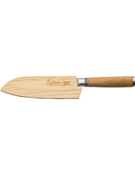 Cuchillo Santoku 12 cm Katana Saya Olivo KSO-01