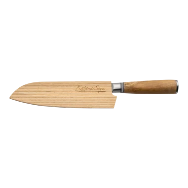 Cuchillo Santoku 18 cm Katana Saya Olivo KSO-02