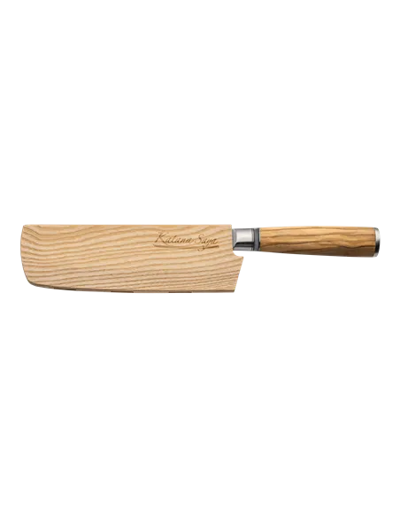 Cuchillo Nakiri 18 cm Katana Saya Olivo KSO-03